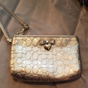 Large coach wristlet